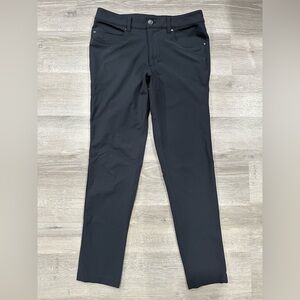 N79 Lululemon Pants Mens 28 ABC Pants Slim Fit Warpstreme Dark Grey 28x28”